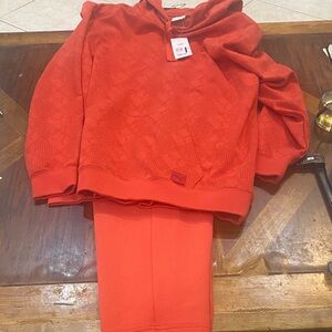 Puma Burnt Orange Sweatsuit (matching pants and hoodie)